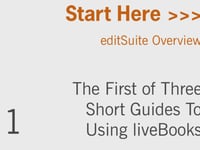 An Introduction to liveBooks editSuite
